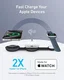 Anker MagGo (15W) 3-in-1 Draadloze MagSafe / Qi2 Oplader Zwart afbeelding 4
