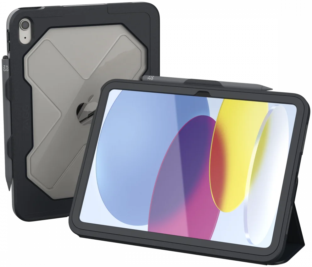 ZAGG Rugged Messenger Case Apple iPad 10.9 Inch (2022) 10e Generatie Charcoal afbeelding 1