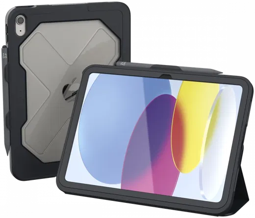 ZAGG Rugged Messenger Case Apple iPad 10.9 Inch (2022) 10e Generatie Charcoal afbeelding 1