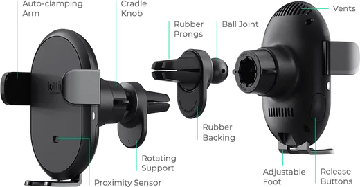 iOttie Auto Sense 2 Qi2 Telefoonhouder Auto Ventilatierooster met Opladen 15W afbeelding 16
