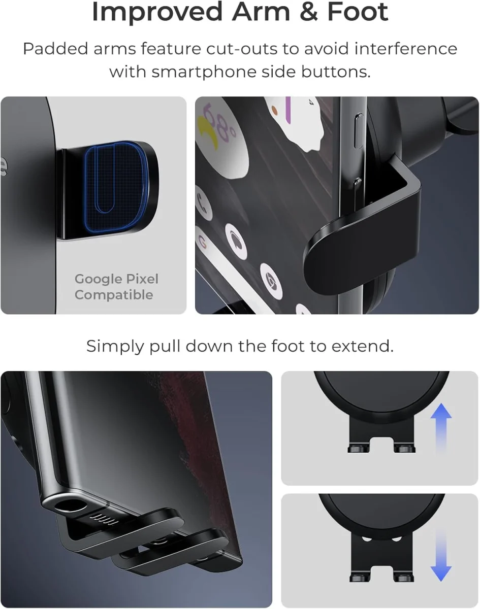 iOttie Auto Sense 2 Qi2 Telefoonhouder Auto Ventilatierooster met Opladen 15W afbeelding 5