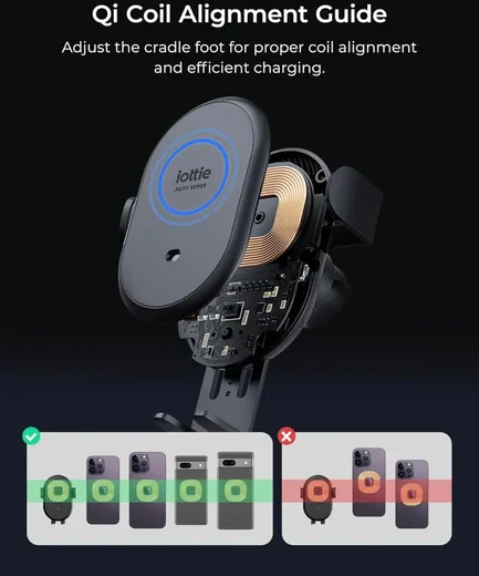 iOttie Auto Sense 2 Telefoonhouder Auto Raam/Dashboard met Draadloos Opladen 15W afbeelding 6