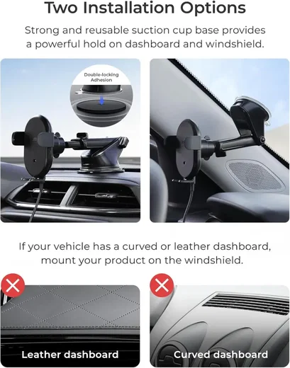 iOttie Auto Sense 2 Telefoonhouder Auto Raam/Dashboard met Draadloos Opladen 15W afbeelding 7