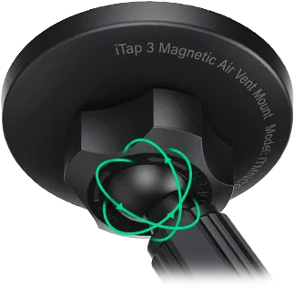 iOttie iTap 3 Qi2 / MagSafe Telefoonhouder Auto Ventilatierooster Zwart afbeelding 9