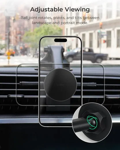 iOttie iTap 3 Qi2 / MagSafe Telefoonhouder Auto Dashboard/Raam Zwart afbeelding 4