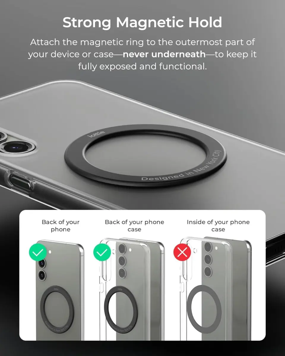iOttie iTap 3 Qi2 / MagSafe Telefoonhouder Auto Dashboard/Raam Zwart afbeelding 5