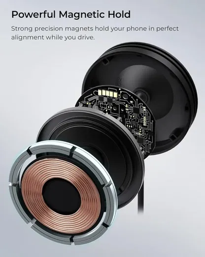 iOttie Velox Qi2 / MagSafe Telefoonhouder Auto Raam/Dashboard met Opladen 15W afbeelding 6