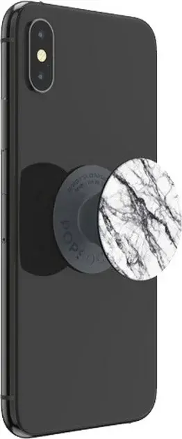 PopSockets PopGrip PopTop Telefoon Greep en Standaard Wit Marmer afbeelding 4