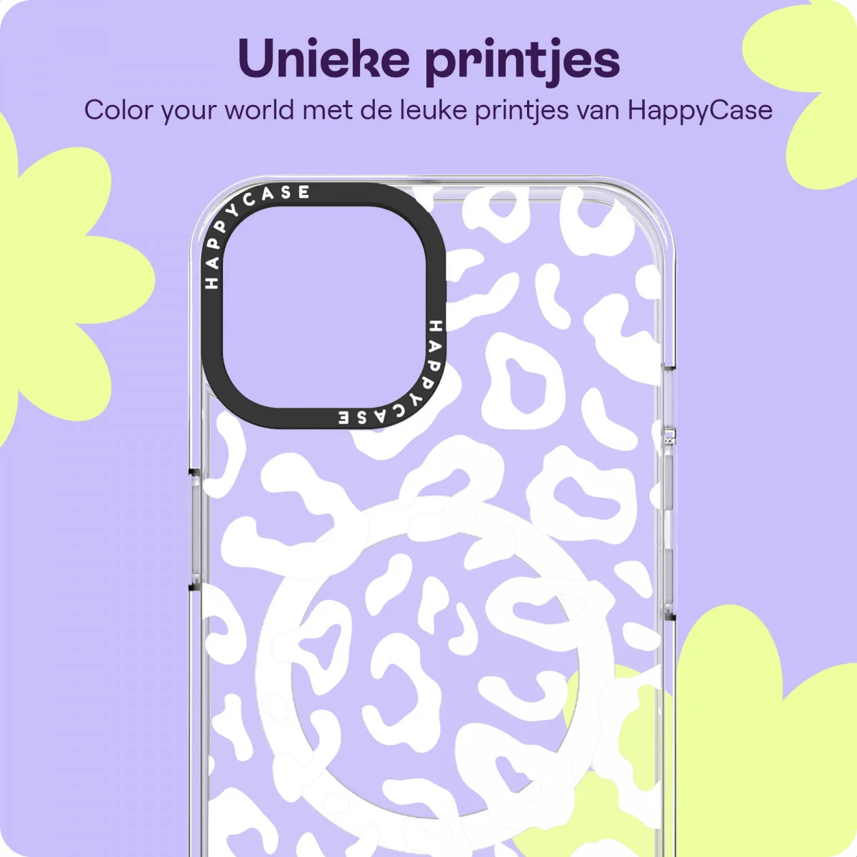HappyCase Joy Apple iPhone 17e/16e/14/13 Hoesje MagSafe Back Cover Wild Leopard afbeelding 4