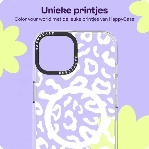 HappyCase Joy Apple iPhone 17e/16e/14/13 Hoesje MagSafe Back Cover Wild Leopard afbeelding 4