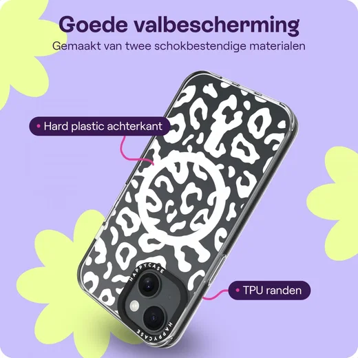 HappyCase Joy Apple iPhone 17e/16e/14/13 Hoesje MagSafe Back Cover Wild Leopard afbeelding 6