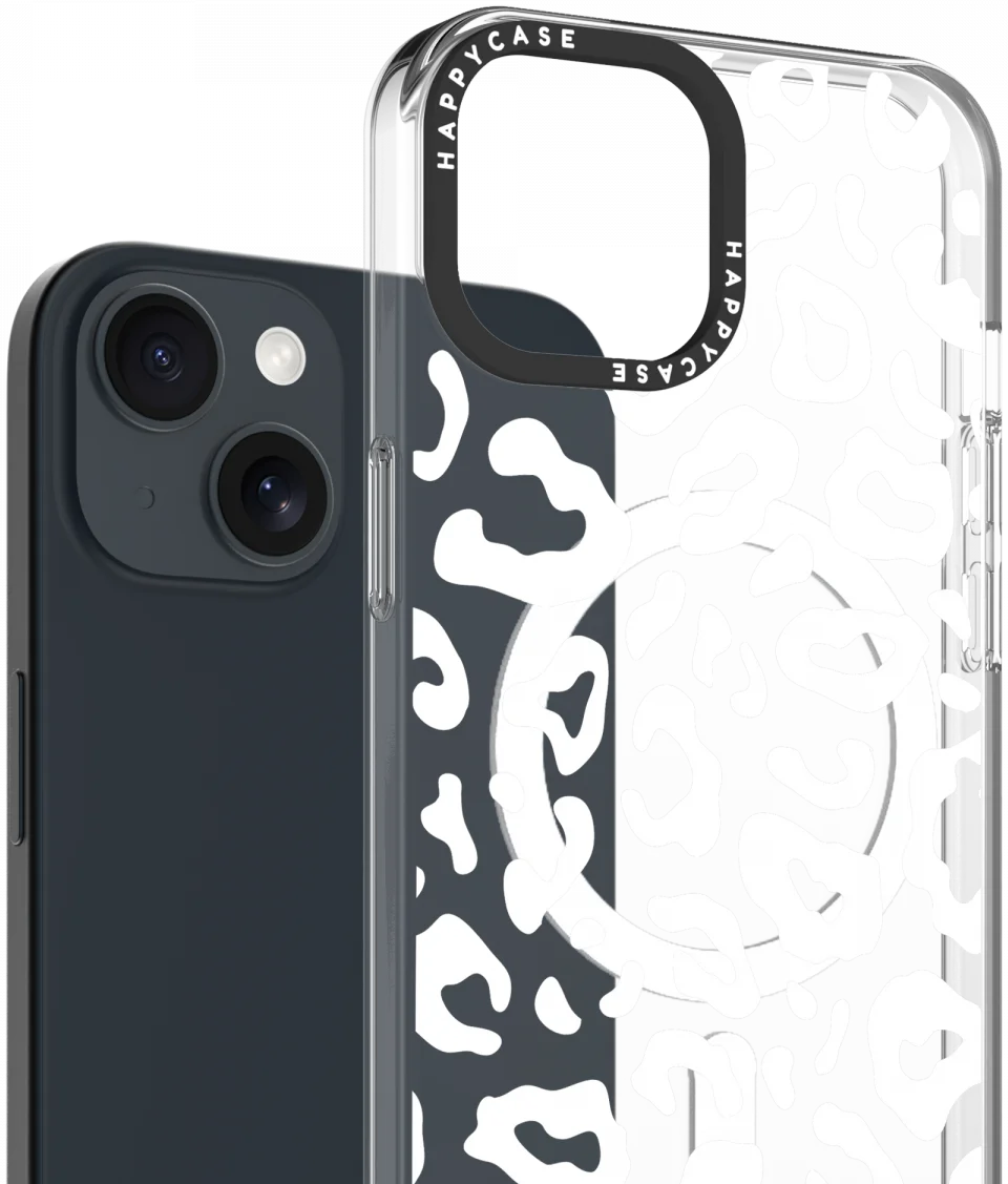 HappyCase Joy Apple iPhone 17e/16e/14/13 Hoesje MagSafe Back Cover Wild Leopard afbeelding 2