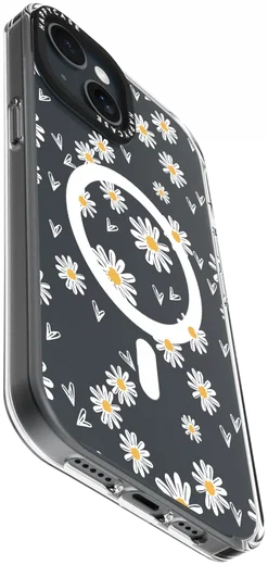 HappyCase Joy Apple iPhone 14 / 13 Hoesje MagSafe Back Cover Daisy Hearts afbeelding 12