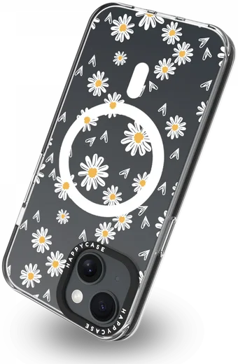 HappyCase Joy Apple iPhone 14 / 13 Hoesje MagSafe Back Cover Daisy Hearts afbeelding 13