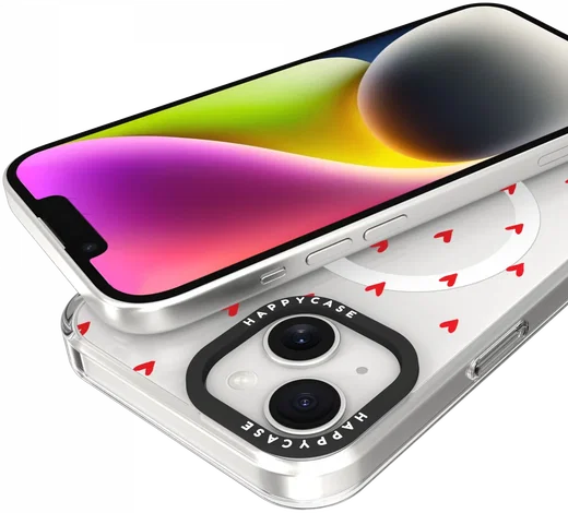 HappyCase Joy Apple iPhone 14 / 13 Hoesje MagSafe Back Cover Love Hearts afbeelding 11