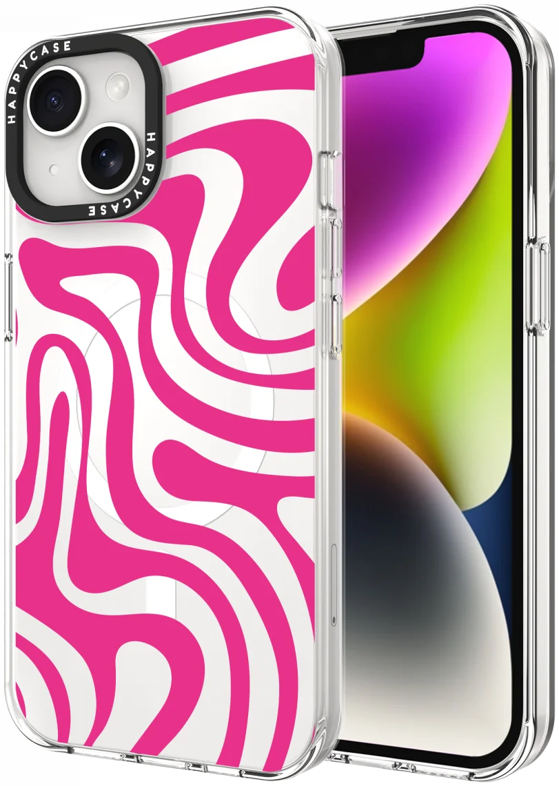HappyCase Joy Apple iPhone 17e/16e/14/13 Hoesje MagSafe Back Cover Wavy Swirl afbeelding 1