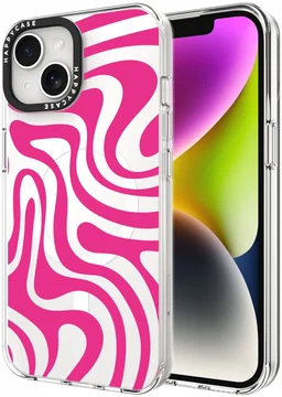 HappyCase Joy Apple iPhone 17e/16e/14/13 Hoesje MagSafe Back Cover Wavy Swirl