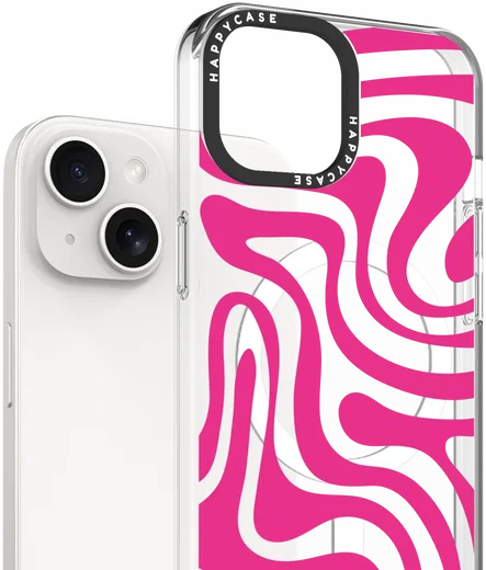HappyCase Joy Apple iPhone 17e/16e/14/13 Hoesje MagSafe Back Cover Wavy Swirl afbeelding 2