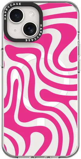 HappyCase Joy Apple iPhone 17e/16e/14/13 Hoesje MagSafe Back Cover Wavy Swirl afbeelding 14