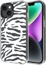 HappyCase Joy Apple iPhone 17e/16e/14/13 Hoesje MagSafe Back Cover Silver Zebra