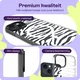 HappyCase Joy Apple iPhone 17e/16e/14/13 Hoesje MagSafe Back Cover Silver Zebra afbeelding 3