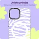 HappyCase Joy Apple iPhone 17e/16e/14/13 Hoesje MagSafe Back Cover Silver Zebra afbeelding 4