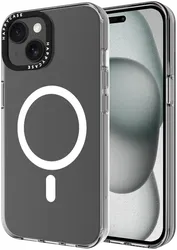 HappyCase Joy Apple iPhone 15 Hoesje MagSafe Back Cover Crystal Clear afbeelding