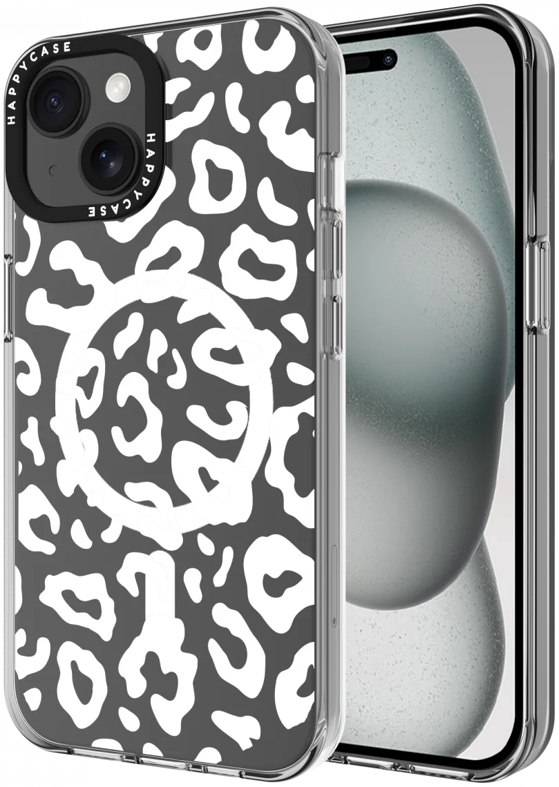 HappyCase Joy Apple iPhone 15 Hoesje MagSafe Back Cover Wild Leopard afbeelding 1