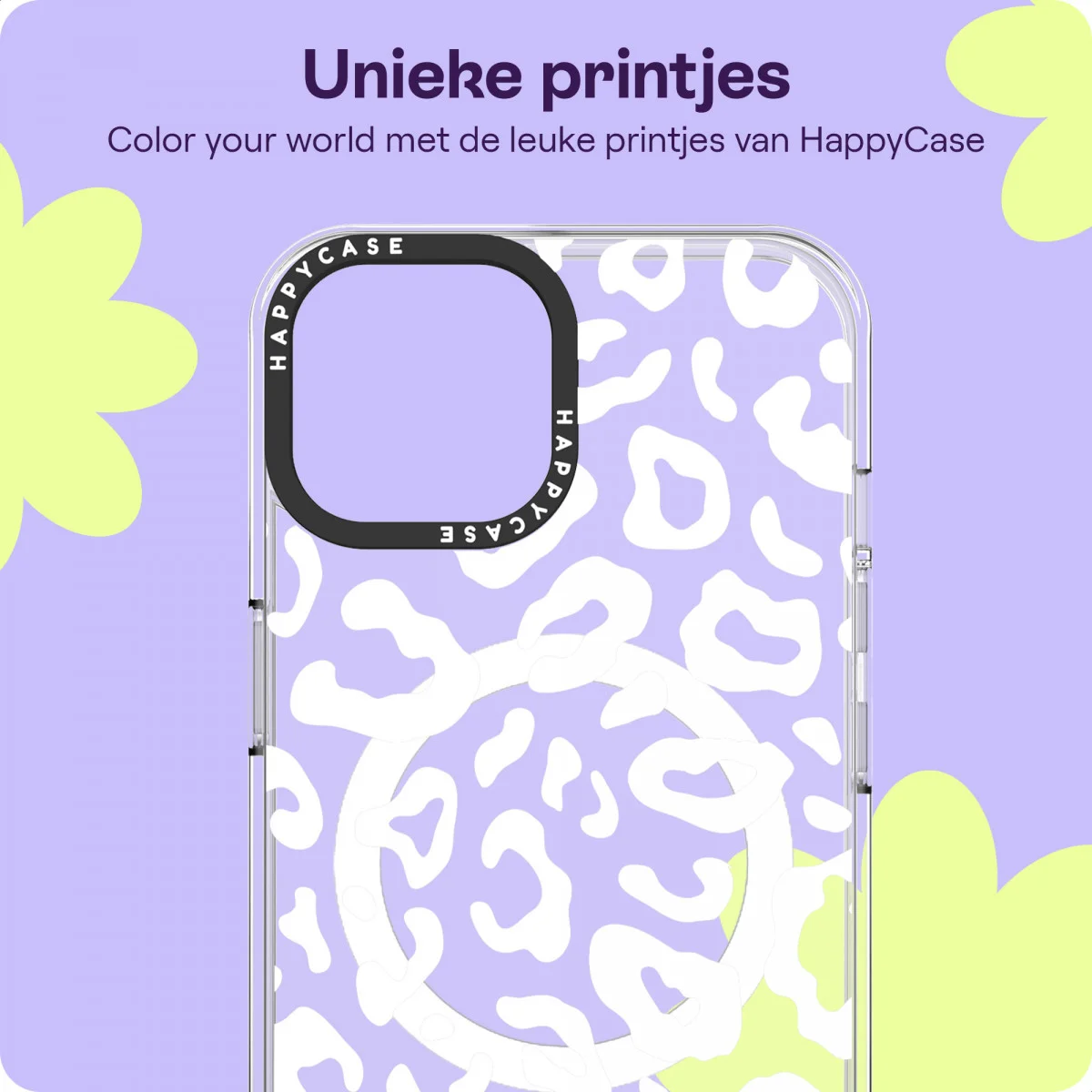 HappyCase Joy Apple iPhone 15 Hoesje MagSafe Back Cover Wild Leopard afbeelding 4
