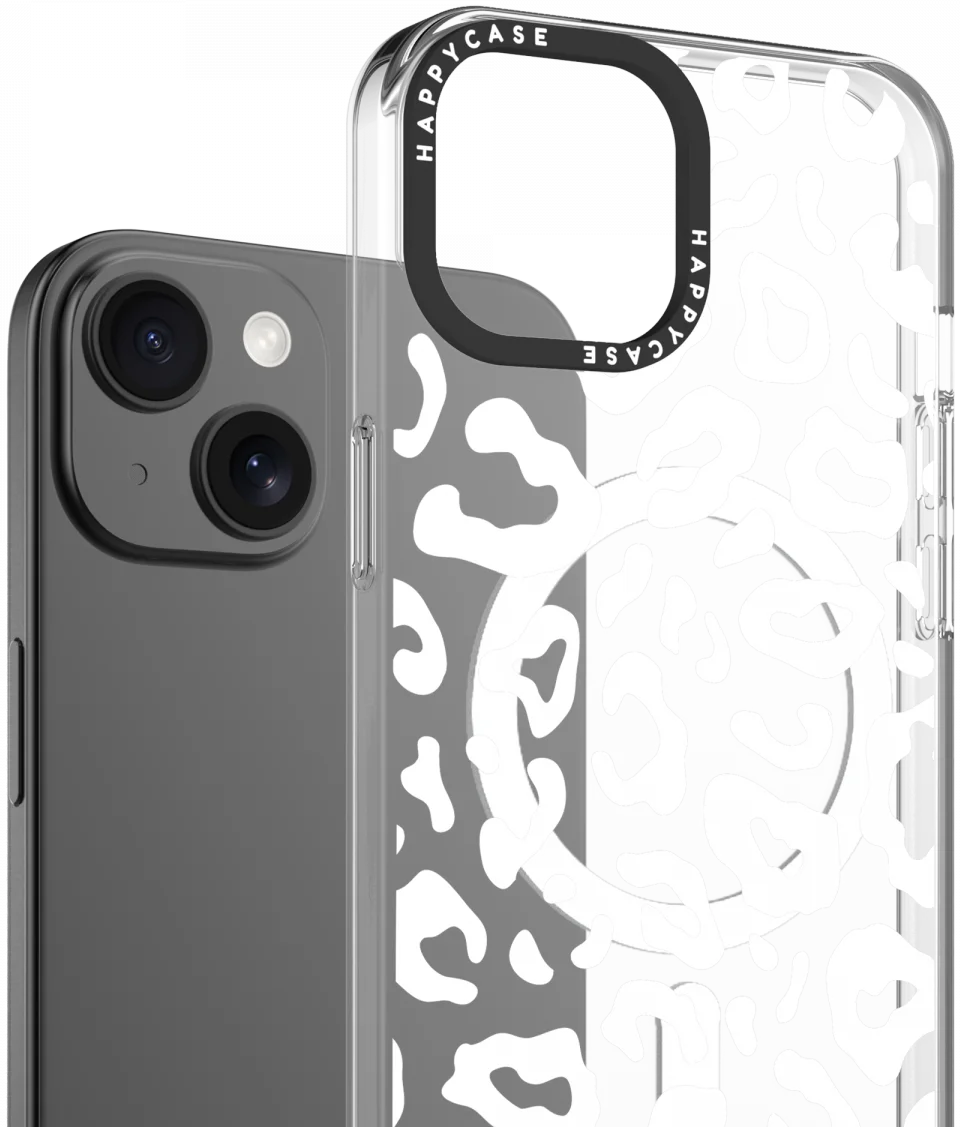 HappyCase Joy Apple iPhone 15 Hoesje MagSafe Back Cover Wild Leopard afbeelding 2