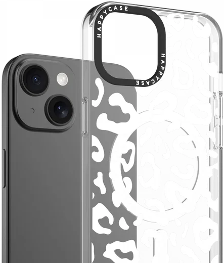 HappyCase Joy Apple iPhone 15 Hoesje MagSafe Back Cover Wild Leopard afbeelding 2