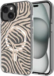 HappyCase Joy Apple iPhone 15 Hoesje MagSafe Back Cover Safari Tiger afbeelding