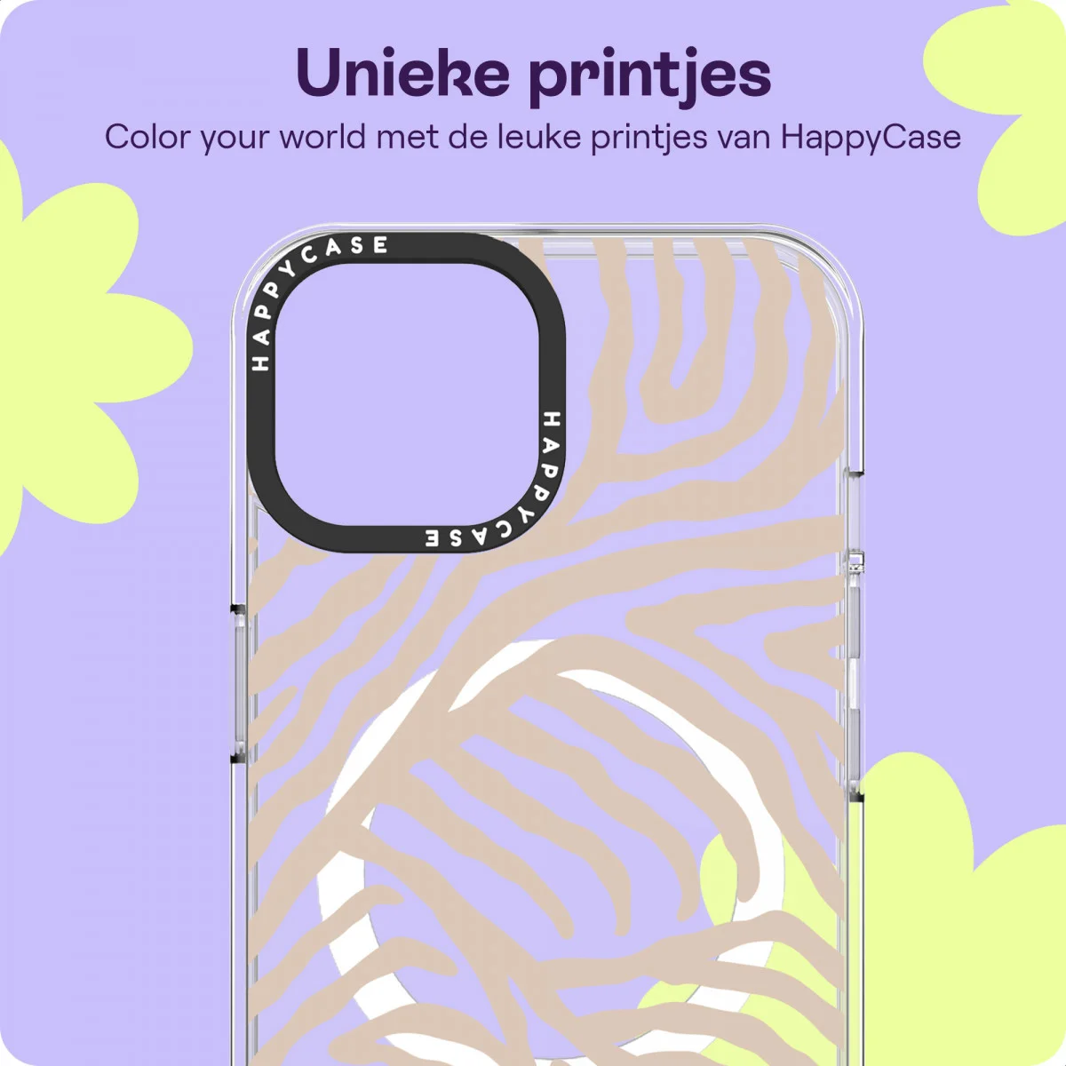 HappyCase Joy Apple iPhone 15 Hoesje MagSafe Back Cover Safari Tiger afbeelding 4