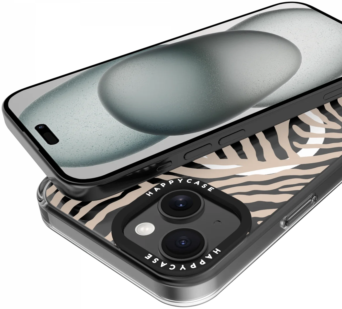HappyCase Joy Apple iPhone 15 Hoesje MagSafe Back Cover Safari Tiger afbeelding 11