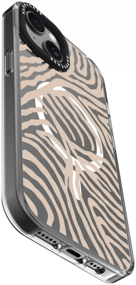 HappyCase Joy Apple iPhone 15 Hoesje MagSafe Back Cover Safari Tiger afbeelding 12