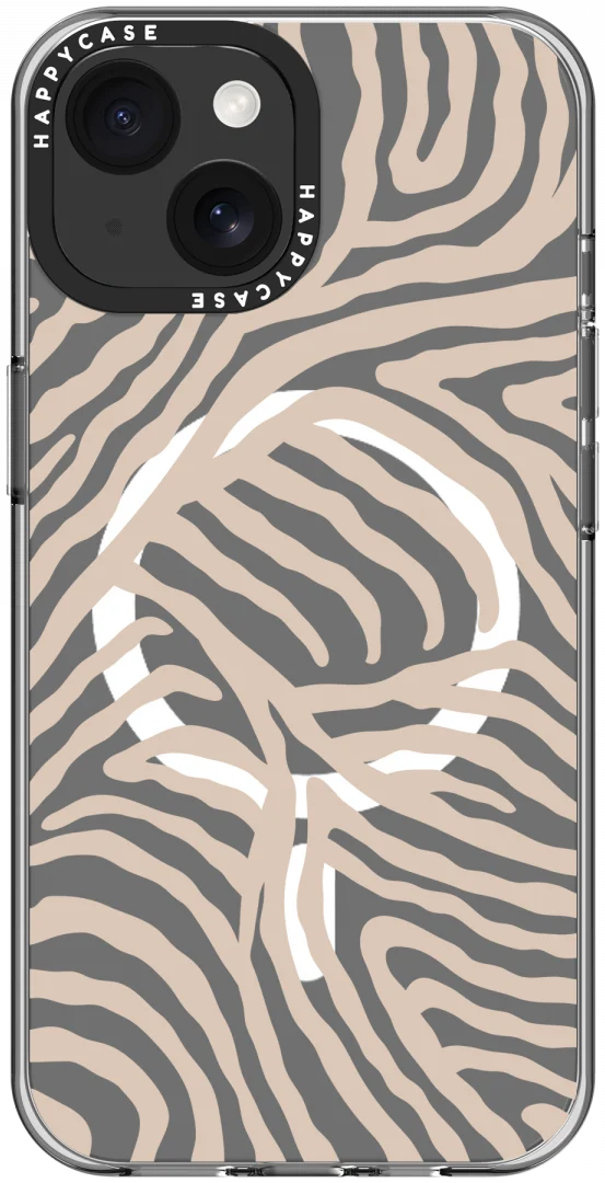 HappyCase Joy Apple iPhone 15 Hoesje MagSafe Back Cover Safari Tiger afbeelding 14