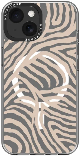 HappyCase Joy Apple iPhone 15 Hoesje MagSafe Back Cover Safari Tiger afbeelding 14