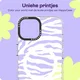 HappyCase Joy Apple iPhone 15 Hoesje MagSafe Back Cover Silver Zebra afbeelding 3