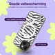 HappyCase Joy Apple iPhone 15 Hoesje MagSafe Back Cover Silver Zebra afbeelding 5