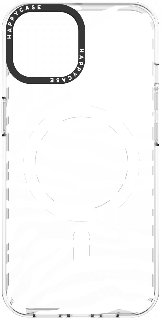 HappyCase Joy Apple iPhone 15 Hoesje MagSafe Back Cover Silver Zebra afbeelding 15