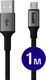 Buddi Flex USB-A naar Micro-USB Kabel 12W Fast Charge 1M Zwart