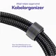 Buddi Flex USB-A naar Micro-USB Kabel 12W Fast Charge 1M Zwart afbeelding 7