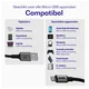 Buddi Flex USB-A naar Micro-USB Kabel 12W Fast Charge 2M Zwart afbeelding 4