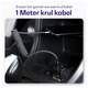 Buddi Flex USB-A naar Lightning Krulsnoer Kabel 12W Fast Charge 1M Zwart afbeelding 2