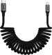Buddi Flex USB-C naar Lightning Krulsnoer Kabel 12W Fast Charge 1M Zwart afbeelding 13