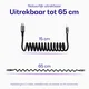 Buddi Flex USB-C naar Lightning Krulsnoer Kabel 12W Fast Charge 1M Zwart afbeelding 3