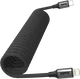 Buddi Flex USB-C naar Lightning Krulsnoer Kabel 12W Fast Charge 1M Zwart afbeelding 14