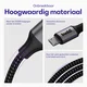 Buddi Flex USB-C naar Micro-USB Kabel 12W Fast Charge 1M Zwart afbeelding 6