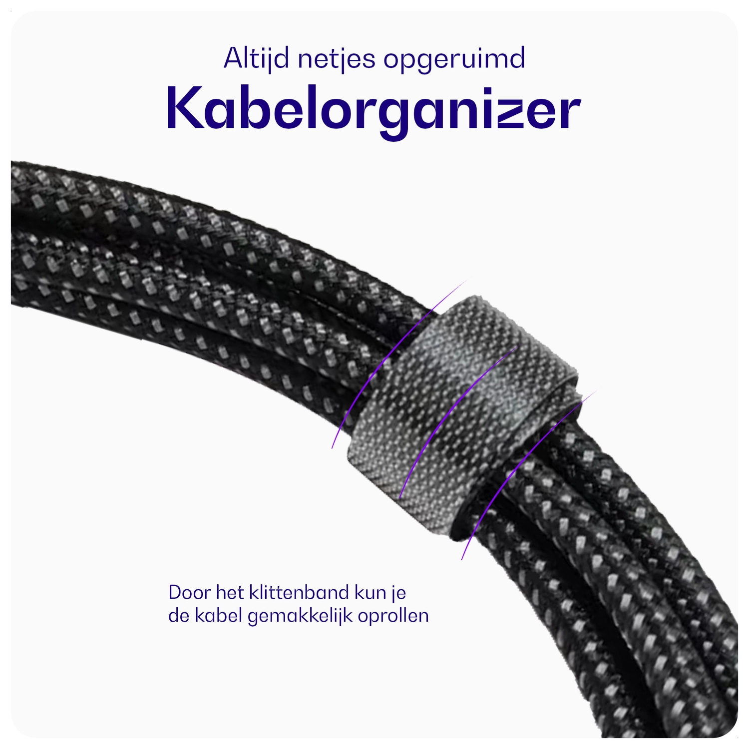Buddi Flex USB-C naar Micro-USB Kabel 12W Fast Charge 2M Zwart afbeelding 8