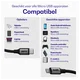 Buddi Flex USB-C naar Micro-USB Kabel 12W Fast Charge 2M Zwart afbeelding 4